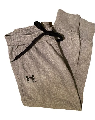 Joggers para mujer Under Armour Rival polar gris talla XL calce suelto con puños Foto 1 de 4