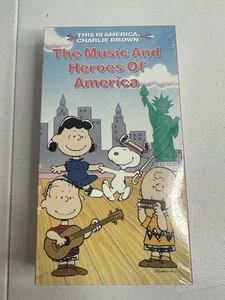 This Is America Charlie Brown VHS Tape Music And Heroes Of America Vintage - New - Foto 1 di 2