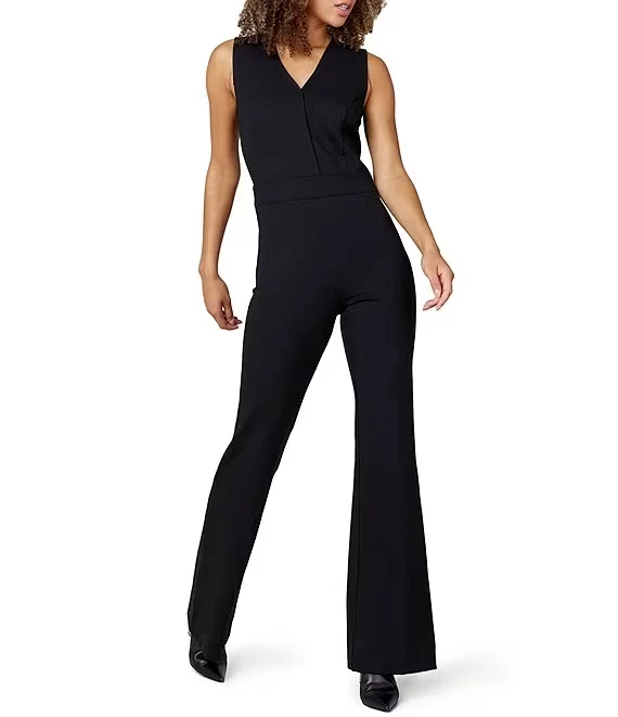 Spanx Sleeveless Jumpsuit in Black Women’s Size Large
