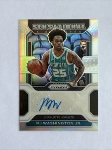 2021-22 Panini Prizm Sensational Signatures Silver PJ Washington Jr #SS-PJW Auto - Bild 1 von 2