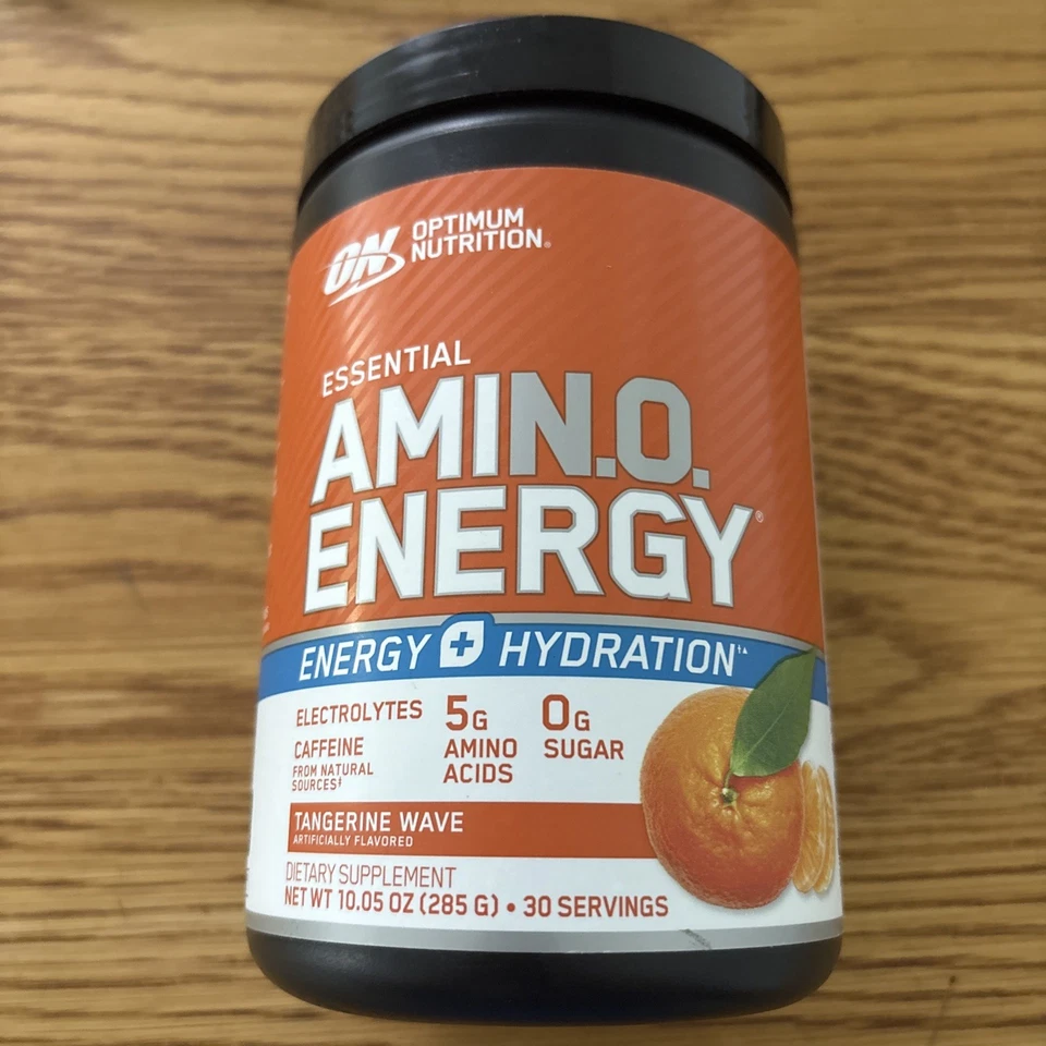 Optimum Nutrition Amino Energy 10,05 oz Tangerine Wave EXP 2027 Foto 1 de 3