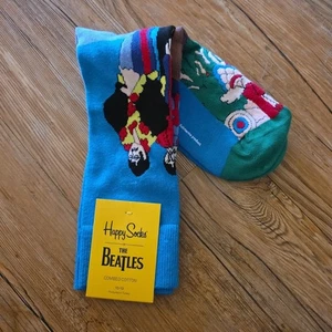 Happy Socks The Beatles Cotton Mid Calf Socks Multicolor  Size 10-13 - Bild 1 von 7