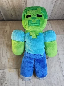 Minecraft Zombie Plüsch 20 Zoll blau & grün Mojang Kissen Buddy 20 Zoll Videospiel - Bild 1 von 5