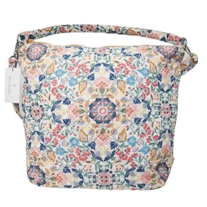Vera Bradley Oversized Hobo Bag Quilted Enchanted Mandala Shoulder Tote NWT - Picture 1 of 7
