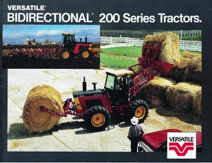 1986 VERSATILE 256 & 276  BI-DIRECTIONAL 4-WD TRACTORS -  ORIGINAL  BROCHURE - Picture 1 of 10