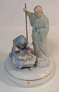 Carillon Natività Enesco La Sacra Famiglia, Notte Silenziosa, Ottime Condizioni - Foto 1 di 13