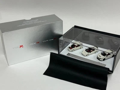 1/64 Motorhelix Honda Tipo R Juego de 3 Coches Civic EK9, Civic FL5, NSX Blanco MEZCLA 2 Foto 1 de 4