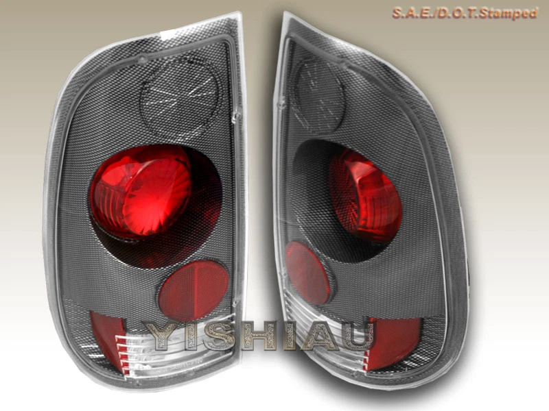 1999-2007 FORD F-250/F-350/F-450/F-550 TAIL LIGHTS CARBON 99 00 01 02 03 04 05 - Image 1 of 1