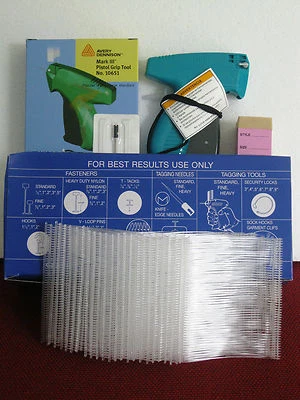   10651 AVERY DENNISON Tagging Gun + 5000 3" Clear Barbs + 100 PRICE TAG - Image 1 of 4