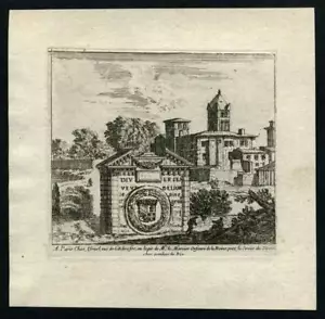 Sicht Der Stadt Lyon Gravur Originell Israel Silvestre 1635 - Bild 1 von 1