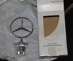 chrome Mercedes original hood emblem ornament - new - Picture 1 of 1
