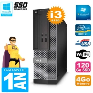 PC DELL 3020 SFF Core I3-4130 RAM 4Go Festplatte 120 GB SSD Dvd-Brenner Wifi W7 - Bild 1 von 3