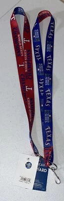 LOT OF 2 TEXAS RANGERS 2023 WORLD SERIES CHAMPIONS LANYARDS 20" LONG - Image 1 of 3
