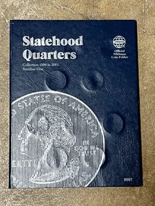 Whitman Statehood Washington Quarters Coin Folder 1999-2001 #1 Album Book 9697 - Picture 1 of 4