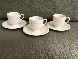 3 Sets Vintage Wedgwood Edme Demitasse Cup & Saucer ~ Espresso Set ~Excellent - Picture 1 of 8