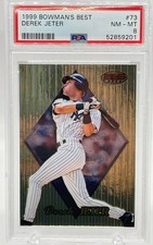 1999 Bowman's Best #73 - DEREK JETER - PSA 8 NM-MT - New York YANKEES