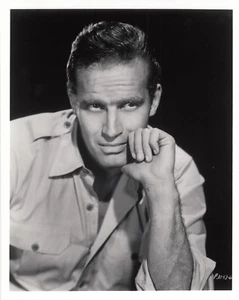 Charlton Heston s/w Film Portrait Filmstar Foto #332 - Bild 1 von 1