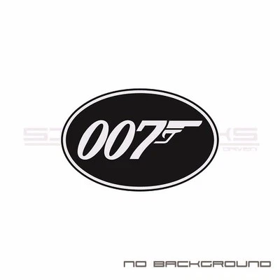 007 Oval Decal Sticker logo James Bond 007 spectre racing round circle - Image 1 of 4