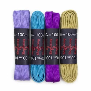 Cordones planos 60cm - 220cm, muchos colores y longitudes disponibles - se venden en pares - Imagen 1 de 33
