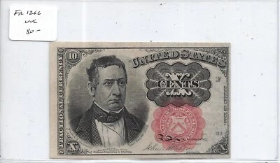10c Fractional Note, Fr #1266, UNC (58947) - Image 1 of 2