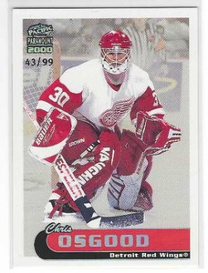 1999-00 CHRIS OSGOOD Pacific Paramount Holo Silver Parallel /99 #86 - Red Wings