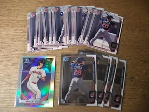 BRADLEY ZIMMER rookie lot of 18 cards 2014 Bowman Draft Refractor, 2015 Draft - Picture 1 of 1