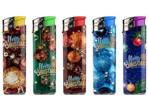 5 x Feuerzeug Gas Motiv Feuerzeuge Lighter Motiv Serie Weihnachten Christmas - Bild 1 von 5