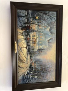 Thomas Kinkade’s “A Holiday Gathering” Illuminating Canvas - Picture 1 of 12