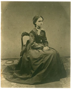 B4922 ~ Woman Fashion Soft Focus - 8X10" Bromid? Druck um 1860 - Bild 1 von 2