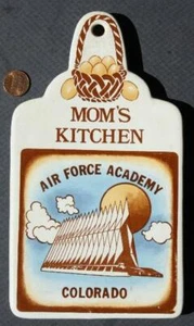 Colorado Springs Air Force Academy Mom's Kitchen Souvenir Trivet Vintage ++ - Picture 1 of 1