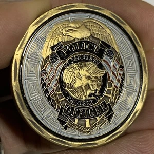 ST MICHAEL PATRON SAINT OF LAW ENFORCEMENT 2 CHALLENGE COIN - Bild 1 von 7