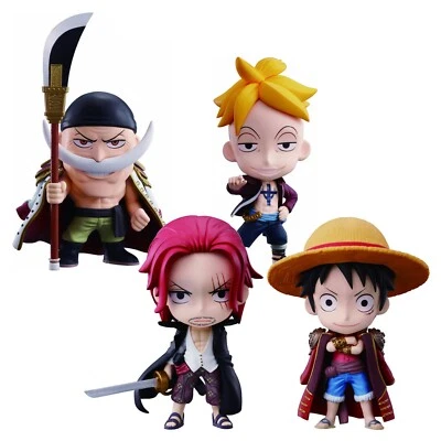 Ichiban Kuji Kyun Chara UNA PIEZA Barbablanca Marco Shanks Luffy Figura Japón Nuevo Foto 1 de 4