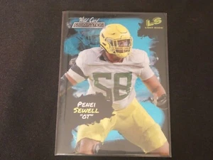 2021 Wild Card Alumination - Light Show Blue #LS 29 Penei Sewell (RC) Oregon - Picture 1 of 5