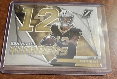 2022 Zenith Football Chris Olave Behind The Numbers Silver Prizm RC #BN-CO - Image 1 of 2