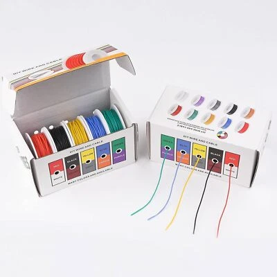 Cable eléctrico trenzado OD: 0,8 mm 30 AWG calibre 30 cables de cobre estañado flexibles Foto 1 de 4