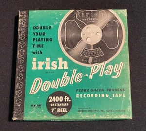 Vintage Irish Brand Recoring Double Play Tape In Box 2400 Ft. NEW? - Picture 1 of 6