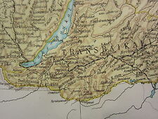 1919 Groß Karte ~Sibirien~ Tomsk Irkutsk Transbaikalia Einsatz Mineralien