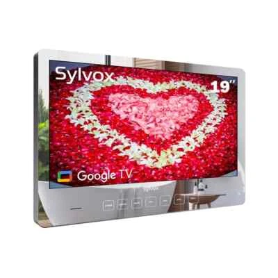 SYLVOX 19'' Mirror TV Bathroom IP66 Waterproof 1080p smart TV built-in App store - Image 1 of 4