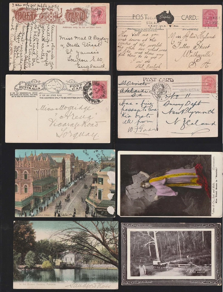 1905-07 SOUTH AUSTRALIA Four Used Picture Postcards. SEE SCAN - Image 1 of 1