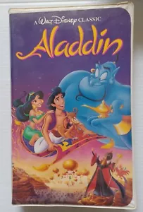 Aladdin VHS 1993 Walt Disney's Black Diamond Classic - Picture 1 of 3