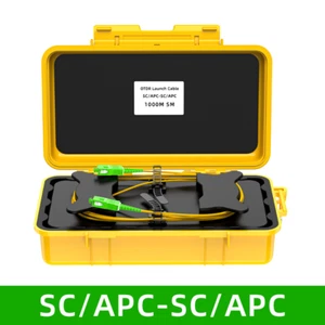 SC/FC/LC APC 150M Extension Cord Line 9/125um SM OTDR Tester Launch Cable Box - Picture 1 of 20