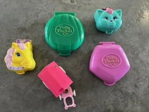 Vintage Polly Pocket Compact lot x5 1989-1995 - Picture 1 of 20