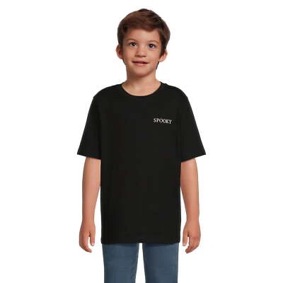 Wonder Nation Boys Short Sleeve Halloween Graphic T-Shirt, Black Size M (8) - Image 1 of 4