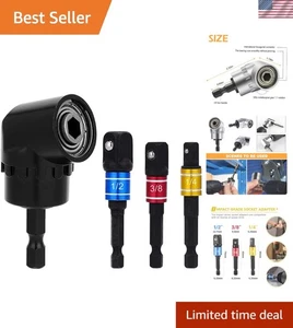 Versatile Impact Driver Socket Kit: 3 Adapters Plus Right Angle Extension - Bild 1 von 8