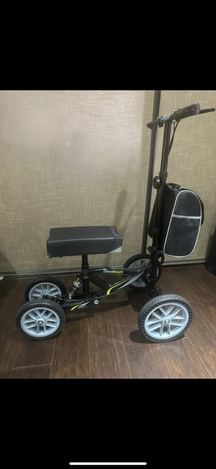 AOJIN Rodilla Dirigible Scooter Pie Lesión Andador Médico Plegable Adulto Foto 1 de 4