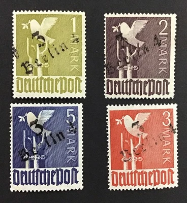 Germany 1948 XF MLH Sc#9N17-9N20 local Berlin ovpt (possible Forgery).  (W60)￼ - Image 1 of 2