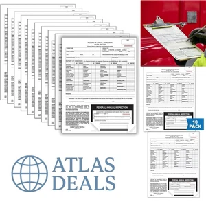 J. J. Keller 10-Pack DOT Compliant Inspection Forms with Fade-Resistant Decals - Picture 1 of 8