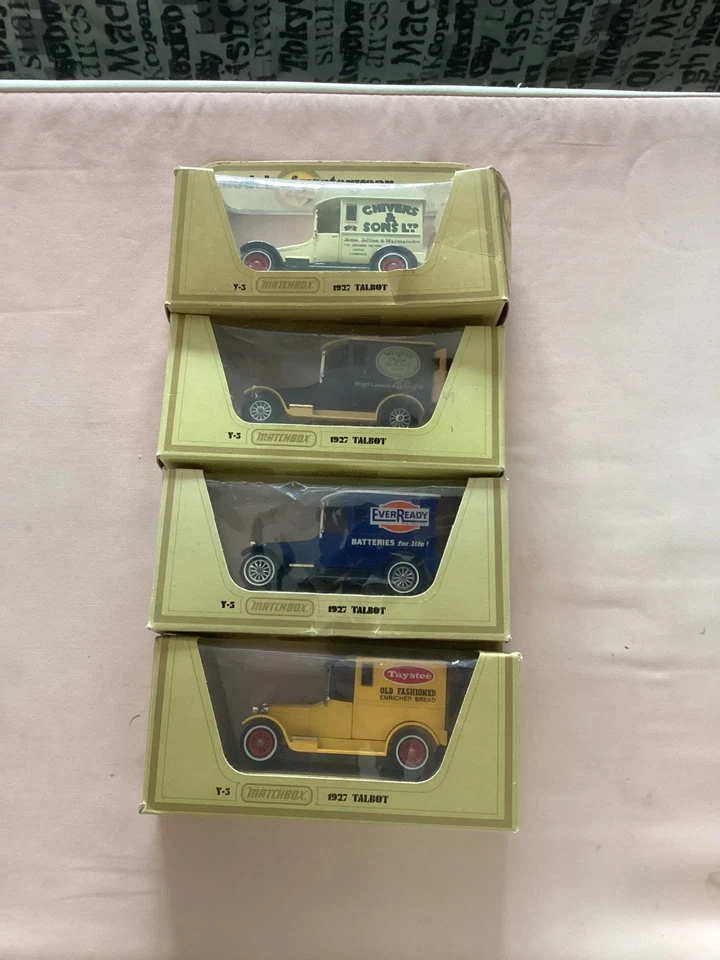 Matchbox Models of Yesteryear Set of 4 Talbot Y-5 Delivery Vehicles Boxed - Image 1 of 3