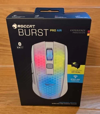 ROCCAT Burst Pro Air Kabellose Gaming Maus, weiß - Bild 1 von 2
