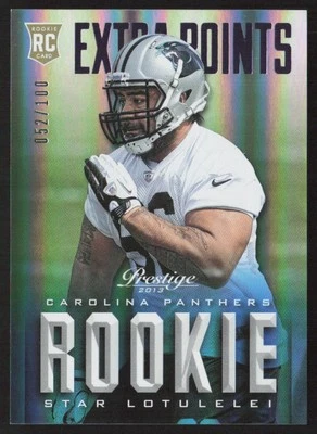 2013 Panini Prestige Purple /100 Star Lotulelei #286 Rookie Panthers - Image 1 of 2